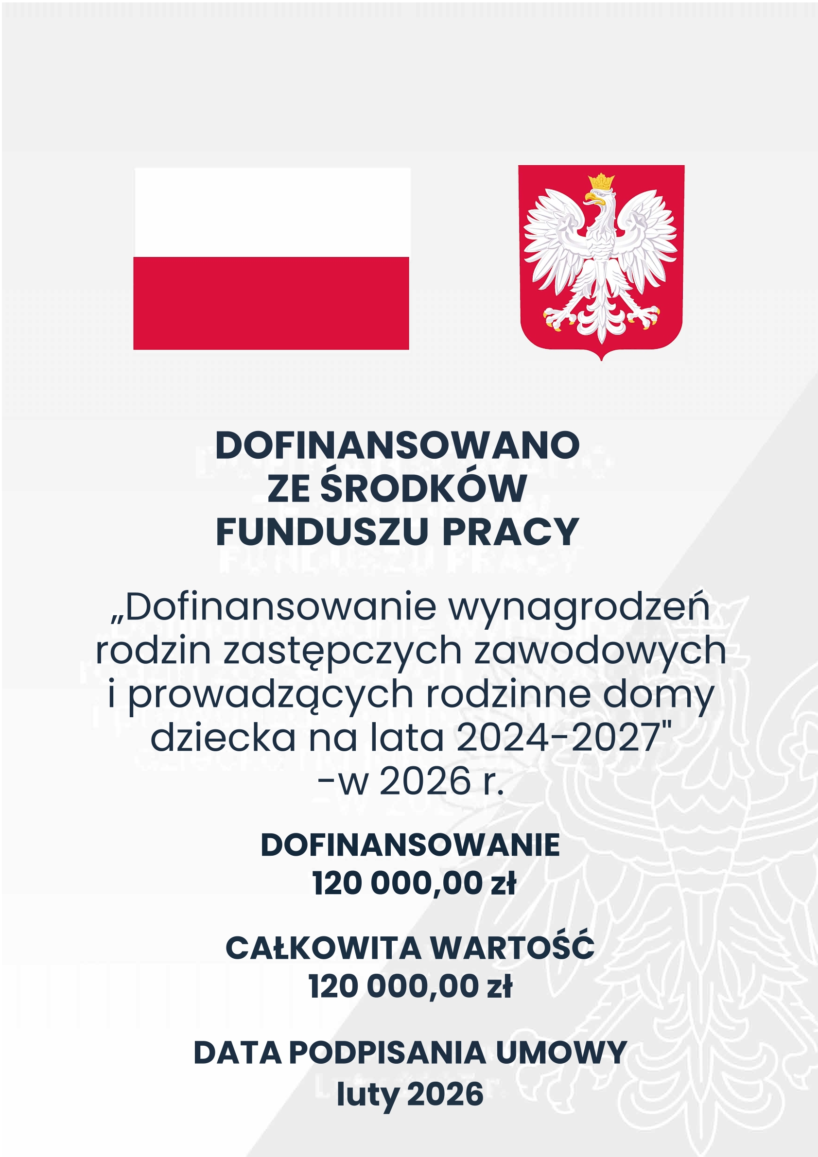 Ilustracja do informacji: „Dofinansowanie wynagrodzeń rodzin zastępczych zawodowych i prowadzących rodzinne domy dziecka na lata 2024-2027" -w 2026 r.
